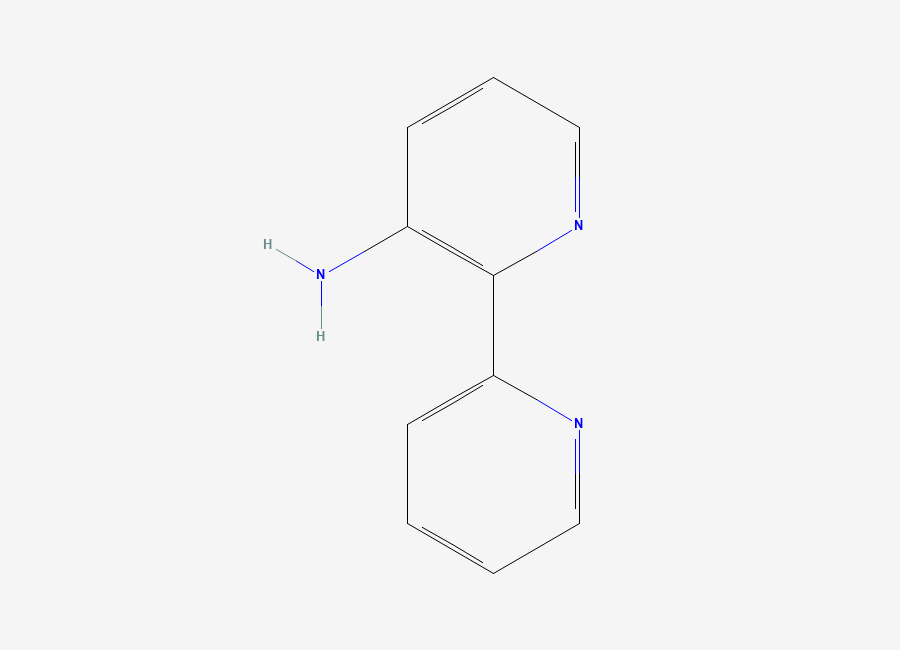 Two-dimensional chemical structure of 2-(Pyridin-2-yl)pyridin-3-amine