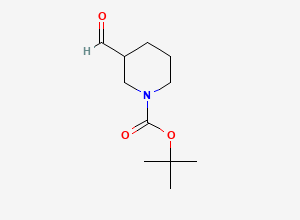 Two-dimensional chemical structure of 1-Boc-piperidine-3-carboxaldehyde