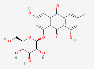 Two-dimensional chemical structure of Emodin-8-glucoside