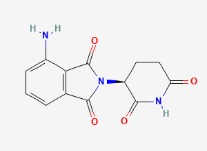 Two-dimensional chemical structure of (S)-Pomalidomide, CAS 202271-89-4