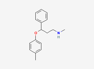 Two-dimensional chemical structure of Atomoxetine EP Impurity C/ Atomoxetine Related Compound C/ p-Methyl Atomoxetine (free base), CAS 56161-78-5