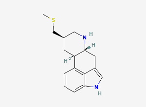 Two-dimensional chemical structure of N-Despropyl Pergolide, CAS 72821-91-1