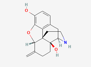 Two-dimensional chemical structure of Nornalmefene