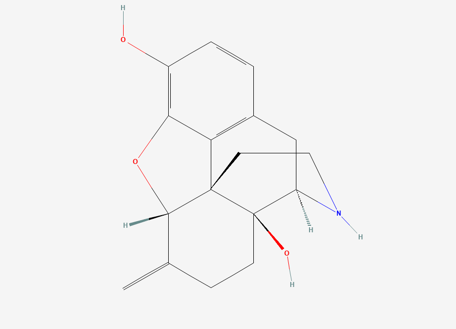 Two-dimensional chemical structure of Nornalmefene