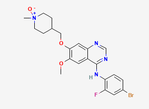 Two-dimensional chemical structure of Vandetanib N-Oxide, CAS 1797030-22-8