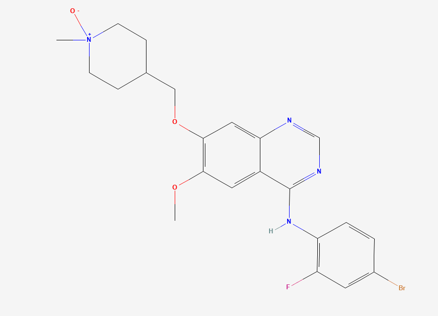Two-dimensional chemical structure of Vandetanib N-Oxide, CAS 1797030-22-8