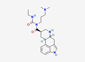 Two-dimensional chemical structure of 6-Norcabergoline / Des-N-allyl Cabergoline, CAS 153415-36-2