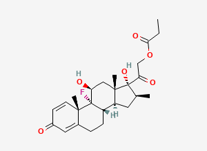 Two-dimensional chemical structure of Betamethasone 21-propionate