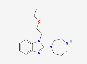 Two-dimensional chemical structure of Emedastine EP Impurity E, CAS 101954-20-5