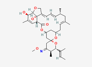 Two-dimensional chemical structure of Moxidectin EP Impurity A / Moxidectin Butenyl Analog, CAS 114041-32-6