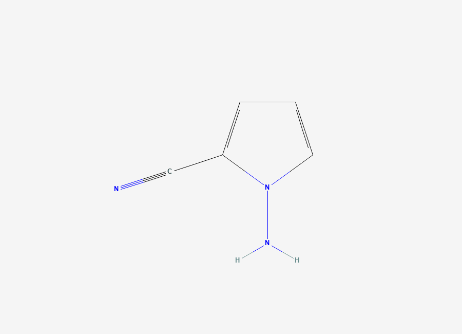 Two-dimensional chemical structure of 1-Amino-1H-pyrrole-2-carbonitrile