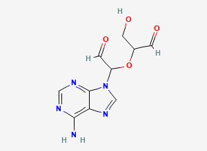 Two-dimensional chemical structure of Periodate-oxidized adenosine