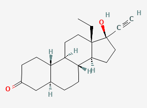 Two-dimensional chemical structure of 5alpha-Dihydrolevonorgestrel