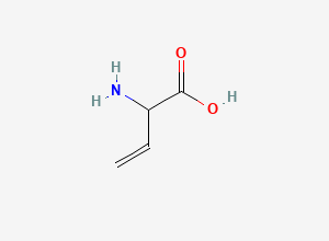 Two-dimensional chemical structure of 2-Aminobut-3-enoic acid