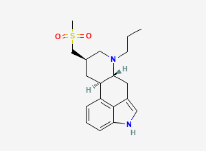 Two-dimensional chemical structure of Pergolide EP Impurity B / Pergolide Sulfone, CAS 72822-03-8